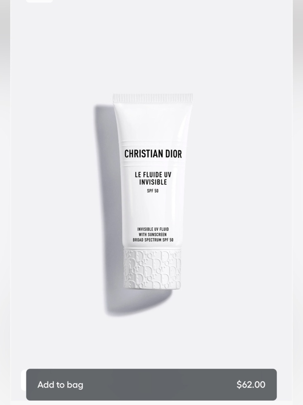 Unopened Dior Le Fluide UV Invisible SPF 50